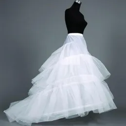 White 3 Hoops Bridal Wedding Dress Petticoat Ruffles Slip Underskirt Bridal Crinoline For Wedding Formal Dress4707608