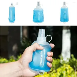 Vattenflaskor 150-500 ml fällbar flaskkreativitet Cykel TPU Cup utomhusresor