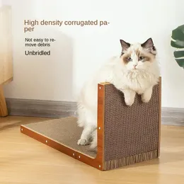 L-shaped Cat Scratcher Board Detachable Cat Scraper Scratching Post for Cats Grinding Claw Climbing Toy Pet Furniture Supplies 240309