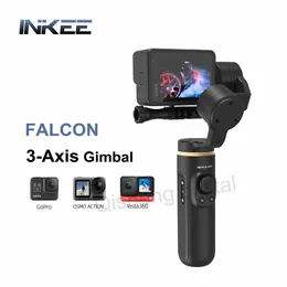 INKEE FALCON Plus Gimbal Stabilizer 3-Axis Anti-Shake Handheld Gimbal for Action Cameras Hero 11 10 9 8 7 6 5 4 3 Osmo Insta360 240306