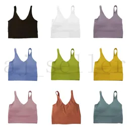 2024 Classic Popular Fitness Bra Butter Soft Women Sport Tank Gym Crop Yoga Vest Beauty Back Shockproof With Removable align tank Chest Pad wholesale