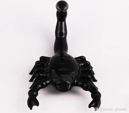 Cachimbo de mão de escorpião preto forma animal queimador de óleo tabaco bong 100g bubbler8624648