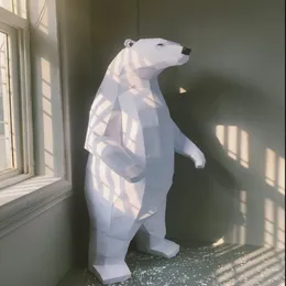 1 5-metrowy niedźwiedź niedźwiedzia polarny nowatorski elementy na dużą skalę sypialni dekoracja salonu zwierzęta dekoracje podłogowe morze ręcznie 204L