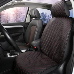 Araba koltuğu, evrensel PU deri kapağı otomatik ön arka arabalar yastık koruyucusu su geçirmez ped mat en uygun