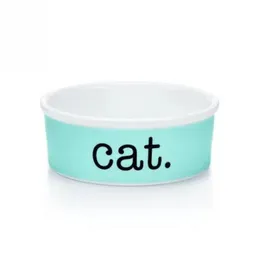 Luxury Blue Bone China Cat Bowls Designer Ceramic Pets Supplies Cat Dog Bowl CATDOGSUPER1ST2467