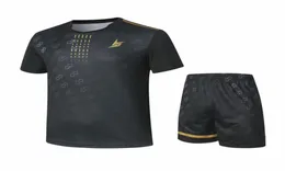 New badminton suit men039s and women039s badminton Tshirt Lin Dan same short sleeve badminton shirt shorts3001283