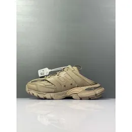 Balencaga Pure Original Paris Dad Shoes Donna Track 3.0 Outdoor Suola spessa Tè al latte Elevata Mezza Top Coppia Qualità Luxury Trainer A9G6