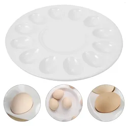 Płytki deser łyżka krewetka Slidera Pojemnik na płatki zbożowe ceramiczne taca jaja