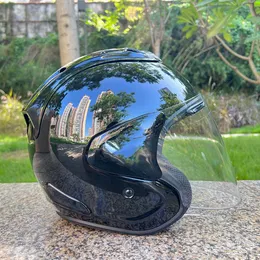 Matte Black Open Face Helmet For Off Road Racing ARA I VZ RAM
