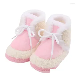 ファーストウォーカーsceinret baby厚いpブーツ幼児のタイプ非滑り止め柔らかい靴底靴