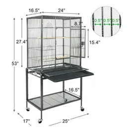 Bird Cage Duże zabawa Top Bird Parrot Finch Makaw Cockato Qyllmv BDESPORTS216A