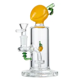 Shisha -Kopfhaut 7 -Zoll -Wasserrohr modische Fruchtform 5mm Dicke Glas Bong mit Glasschale 14mm weibliche Gelenk DHL20092 93 94