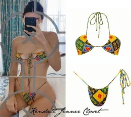 K Jenner Bikini Summer Bather Women Designer Bikinis Luxury Swimwear Micro Suit Bikini Bikini Set Women Swimsuit X07011155851