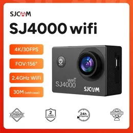 SJCAM SJ4000 WiFi Camera 4K FHD 30M Waterproof 2.4G Wi -Fi 4X Zoom WiFi Sport Film Action Cambicycle Helmet 240304