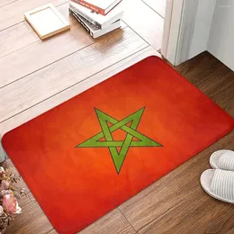 Carpets National Flag Bathroom Mat Morocco Moroccan Doormat Living Room Carpet Balcony Rug Home Decoration