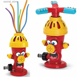 Arma brinquedos hidrante sprinkler spray de água ao ar livre brinquedo quintal jardim água brinquedos verão quintal dos desenhos animados respingo sprinkler brinquedo banho do bebê para crianças l240311