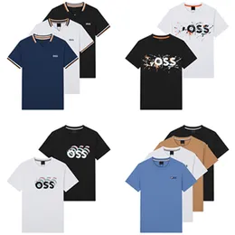 Designer masculino Verão Novo Boss Cotton Cotton Princied Letter Anime T-Shirt Crewneck Top Men's Clothing M-3xlqiao