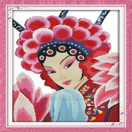 中国の女の子の家の装飾を描く手作りのクロスステッチ刺繍針細工セットキャンバスDMC 14CT 11297Gでカウントされた印刷
