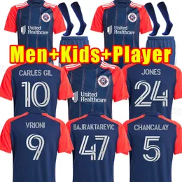 NUOVE maglie da calcio VRIONI 2024 REVOLUTION CARLESGIL JONES BOU casa lontano magliette da calcio BIANCHE 24 25 versione giocatore uomo set 2025 full kis kids