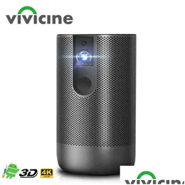 Proiettori Vivicine aggiornato portatile Android 7.1 Fl Hd 1080P 3D proiettore home theater 1920X1080P Wifi Led proiettore per videogiochi Beame Otyjd