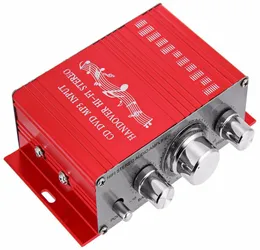 2016 Mini Auto Car Stereo Amplifier 2チャンネルoサポートCD DVD MP3入力ネヒクルトランクモーターサイクルHI-FI 12V O Player5640976