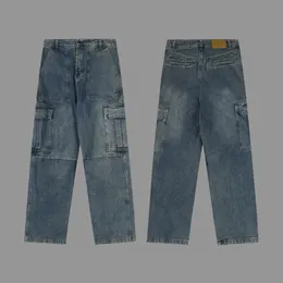 Pantaloni taglie forti da uomo Girocollo ricamato e stampato in stile polare estivo con puro cotone da strada 43w2f