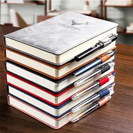 360 páginas de couro super grosso a5 caderno diário negócios escritório trabalho notebooks bloco de notas diário material escolar 240306