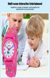 Детские 3D силиконовые мультяшные водонепроницаемые кварцевые часы для детей начальной школы039s, мужские039s и женские039s, детские часы Gif7463185
