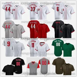 Stitched 2024 Baseball Jersey 55 Brandon Williamson 48 Alex Young 22 Luke Maile 2 Jose Barrero 3 Jeimer Candelario 16 Noelvi Marte 30 Will Benson 17 Stuart Fairchild