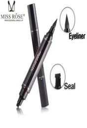 MISS ROSE Winged Eyeliner Stamp Dual-Ended Liquid Eye Liner Pen Wasserdichter, wischfester, langlebiger Eyeliner-Stift Vamp Style9394557