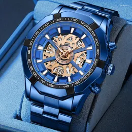 Zegarek 2024 Binbond Luxury Men Watches Business Top Man Man Wristwatch Waterproof Luminous Quartz Męski zegarek modowy