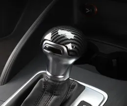 Carbon Fiber Color Gearshift Handle Frame Cover Sticker For A3 8V S3 A4 B8 A5 A6 C7 S6 A7 S7 Q5 Gear Shift Knob Head Decal9008654