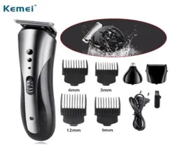 Kemei 3 in 1 전기 면도기 충전식 전기 코 머리카락 Clipper Professional Beard Razor Machine KM-14073115827