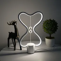 Lampada da tavolo a 7 colori Heng Balance Lampada da notte a LED Alimentata tramite USB Decorazioni per la casa Camera da letto Lampada da tavolo per ufficio Lampada da notte C0930205R