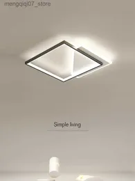 Lamps Shades Nordic bedroom lamp geometric lights creative personality square hollow lamp simple modern led ceiling lamps study lamp L240311