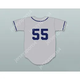 White 55 DANNY MCBRIDE KENNY POWERS SEATTLE BASEBALL JERSEY EASTBOUND Stitched