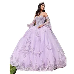 Ball Vintage Long Prom Sweetheart Dresses Princess Abita Appliques perle in pizzo Abito Quinceanera Abiti da sera Plus size Ves Gg S