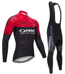 2019年冬チームOrbea Cycling Jersey 19Dジェルパッドバイクショーツロパチクリスモメンサーマルフリース自転車Maillot Culotte Clothing6240709