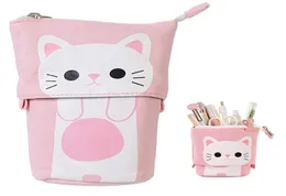 محول Store Store Pencil Holder Canvas Pu Cat Telescopic Pencil Bag Bag Stationery Case Balk مع Designs 7014835