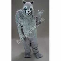 Hot Sales Grey Squirrel Mascot Costume Carnival Party Stage Performance Fancy Dress for Men Women Halloween Costume