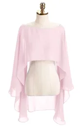 Mulheres capas macias jaqueta de casamento chiffon encolher de ombros bolero longo xale e envoltórios 240309