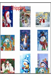 5d Diy Christmas Full Drill Rhinestone Diamond Painting Kits Cross Stitch Santa Claus Snowma qylOZq packing20102789459