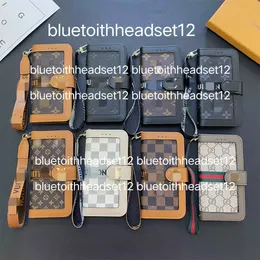 Echtes Leder Portemonnaie Handyhülle Designer Iphone Hülle Flip Kartenhalter für Iphone 15 14 Pro Max 13 12 11 14plus Samsung Galaxy S23 Ultra S22 Plus Brand Mobile