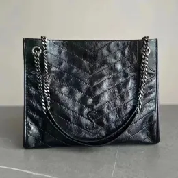 Kvinnors designer niki väskor lyx män shoppar crossbody kedja påse hobo tote underarm vintage handväska äkta läder axel pochette väska