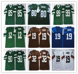 Men039s Vintage Joe Namath Joe Klecko Curtis Martin Mark Gastineau Dennis Byrd Wesley Walker Jim Brown Bernie Kosar Johnny Unit3392544