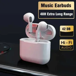 Cell Phone Earphones Pro4 true wireless earphones two in ear ultra long standby running bass sports music with microphoneH240311