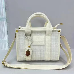 Kurt Geiger 2024 New Luxury Designer Womens Handbag Large Trans Handbag Fashion Trend Bag Wool Fabric Bag 240311