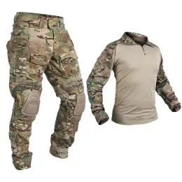 Combat Suit Multicam Airsoft Hunting Clothes Tactical Shirts Army Pants Men vandringsball uniform