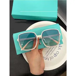 Tiffanyco Designer Moda Clássica de Alta Qualidade Novo Gradiente Azul Tiffanyitys Óculos de Sol Gradiente Filme Anti Crack Lentes Anti UV Óculos de Sol para Mulheres 751