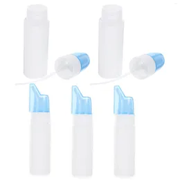 Bottiglie di stoccaggio 5 pezzi 70 ml di plastica portatile spray nasale ricaricabile a nebulizzazione fine spruzzatore vuoto per rinite